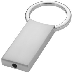 Porte-clés métal rectangulaire personnalisé "OMAR"