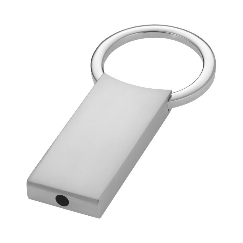 Porte-clés métal rectangulaire personnalisé "OMAR"
