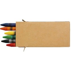 Set de 6 crayons gras personnalisable "PICHI"
