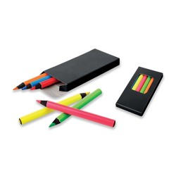 Set de 6 crayons fluo personnalisable "MEMLING"