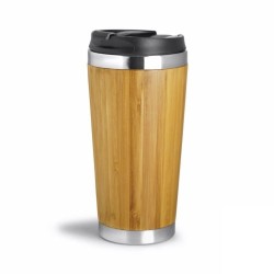 Mug isotherme personnalisable en bambou WOOD YOU