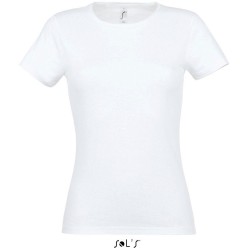 Tee-shirt blanc publicitaire coupe femme "MISS"