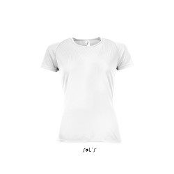 Tee-shirt  femme publicitaire blanc pour le sport "SPORTY"