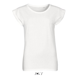 Tee-shirt publicitaire femme en jersey fin - blanc MELBA