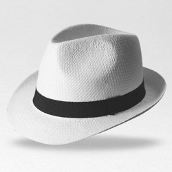 Chapeau publicitaire  en papier blanc "DENYS"
