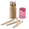 Set de 12 mini crayons de couleur avec taille-crayon, personnalisable