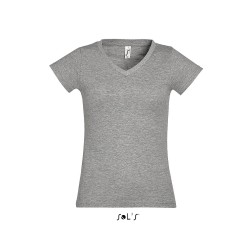 Tee-shirt publicitaire femme col V couleur MOON