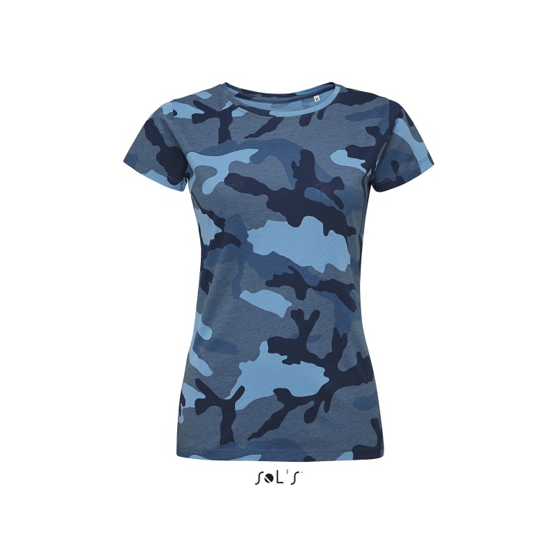 Tee-shirt publicitaire camouflage femme CAMO