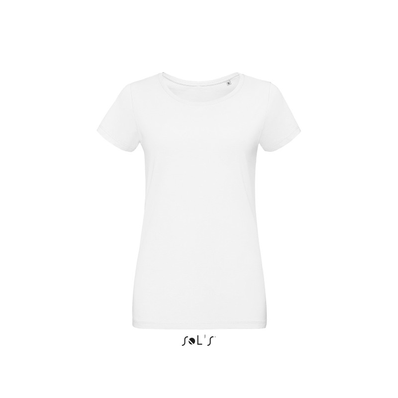 Tee-shirt femme personnalisable en sublimation MARTIN - blanc