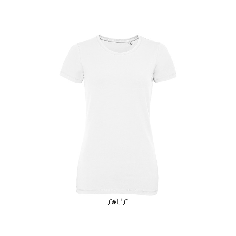 Tee-shirt publicitaire femme blanc MILLENIUM