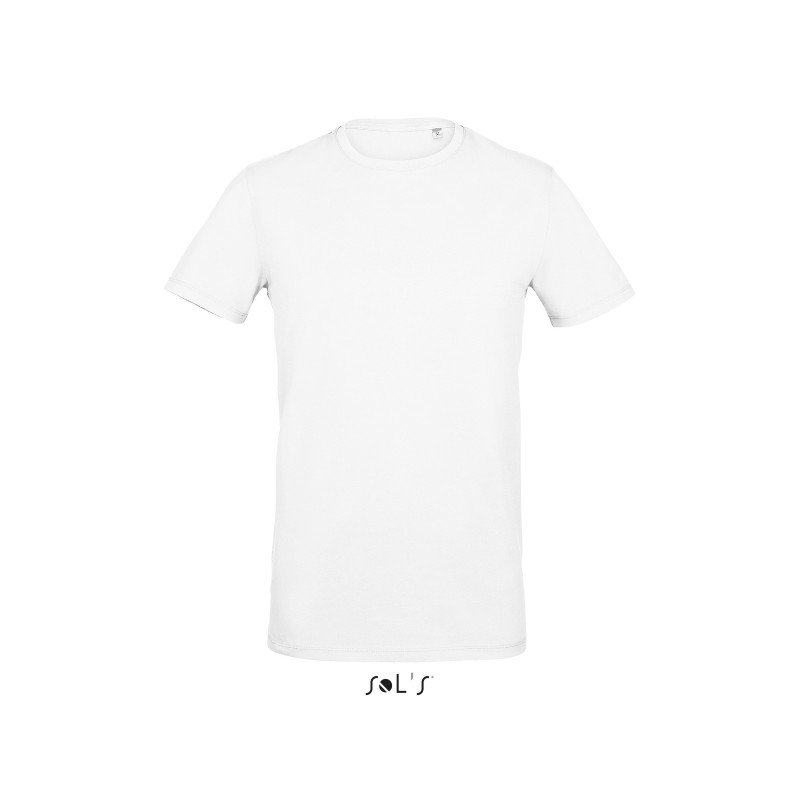 Tee-shirt publicitaire homme blanc MILLENIUM