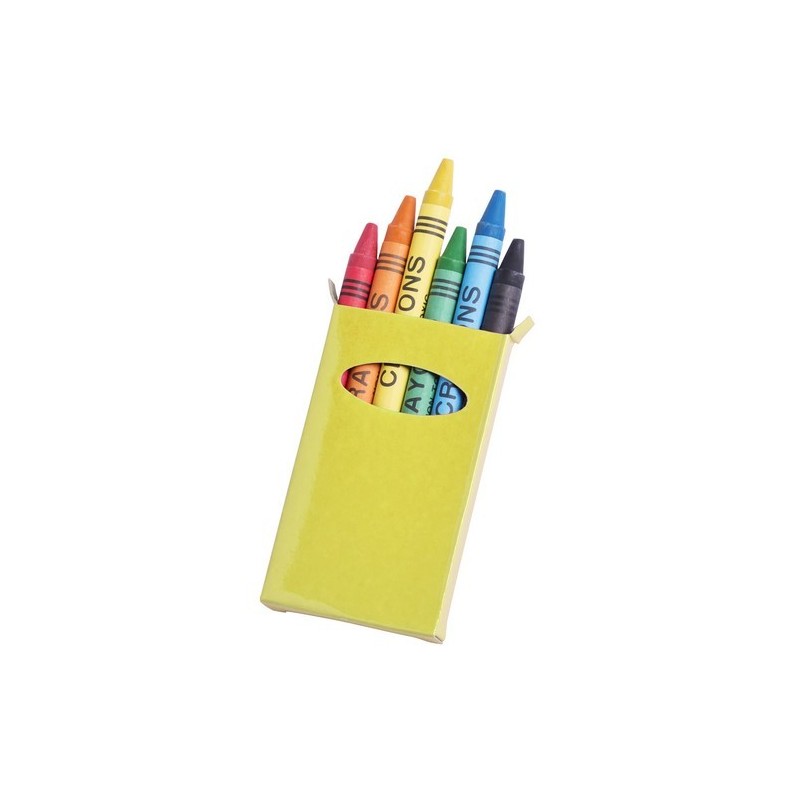 Boite de 6 mini crayons gras personnalisable TUNE