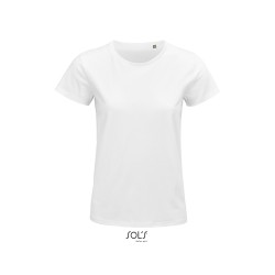 Tee-shirt publicitaire femme en coton biologique - coloris : blanc