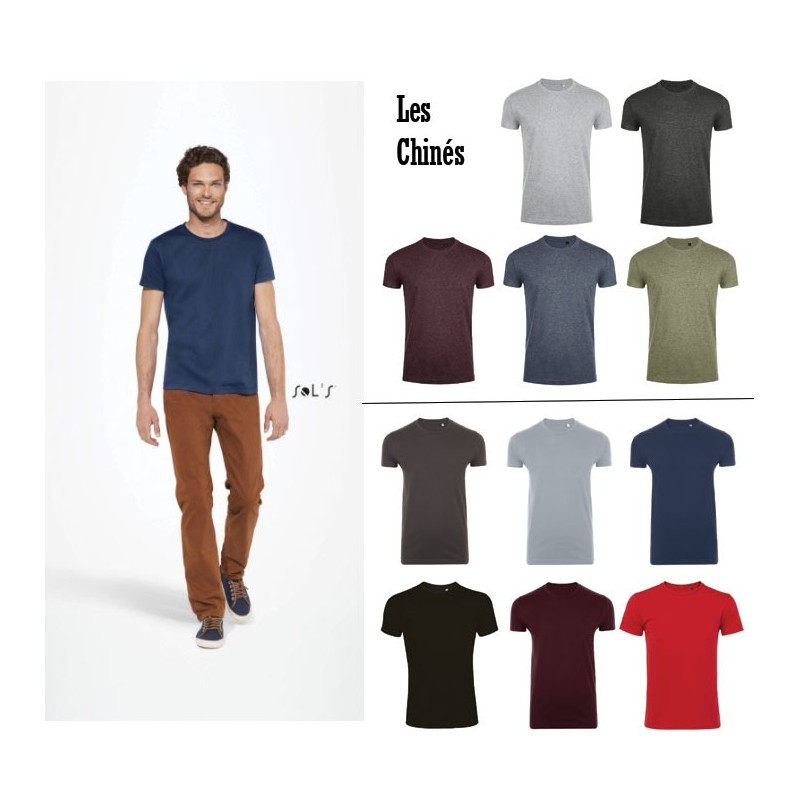 Tee-shirt homme publicitaire tendance IMPERIAL FIT - 12 coloris