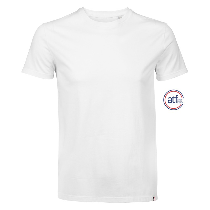 Tee-shirt publicitaire homme fabriqué en France LEON - blanc