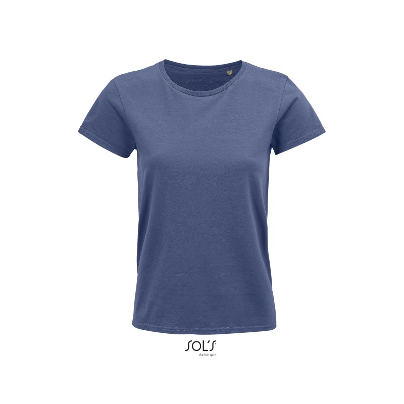 Tee-shirt femme couleur en coton biologique CRUSADER