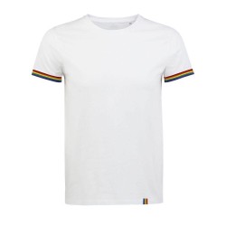 Tee-shirt Homme publicitaire RAINBOW - Coloris : blanc