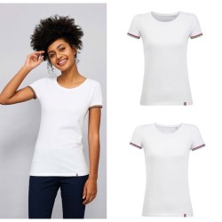Tee-shirt Femme publicitaire RAINBOW - Coloris : blanc