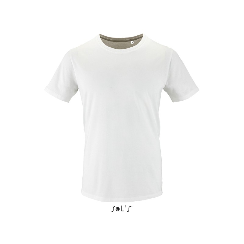 Tee-shirt homme publicitaire en coton bio blanc MILO