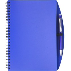 Carnet A5 publicitaire avec stylo - Couverture polypropylène souple