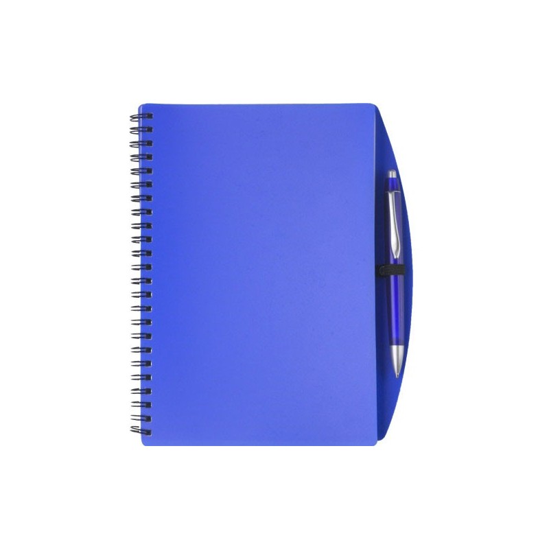 Carnet A5 publicitaire avec stylo - Couverture polypropylène souple