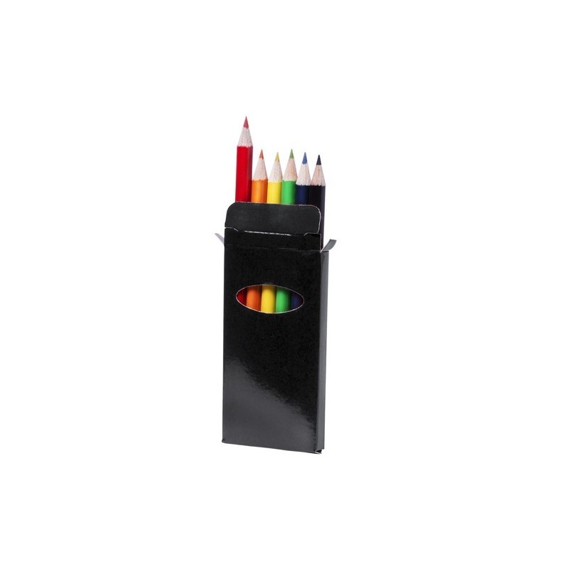 Boite de 6 mini crayons de couleur personnalisable "GARTEN"