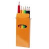 Boite de 6 mini crayons de couleur personnalisable "GARTEN"