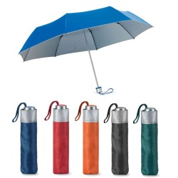 Parapluie publicitaire pliable avec doublure argent CARDIF
