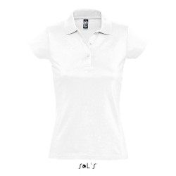 Polo publicitaire femme "PRESCOTT" -  Coloris : blanc