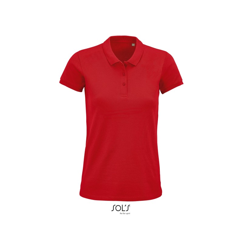 Polo publicitaire femme en coton biologique  - 7 coloris. PLANET