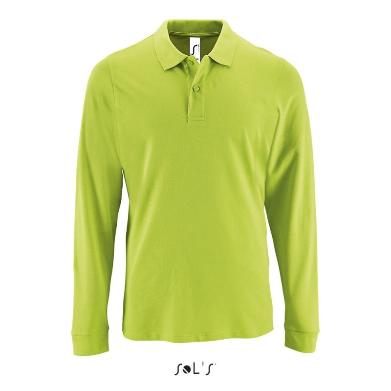 Polo publicitaire manches longues homme - 12 coloris. PERFECT LSL