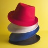 JACKSON - Petit chapeau publicitaire en polyester avec bandeau ton sur ton cousu