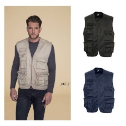 Gilet reporter multipoches unisexe personnalisable WILD