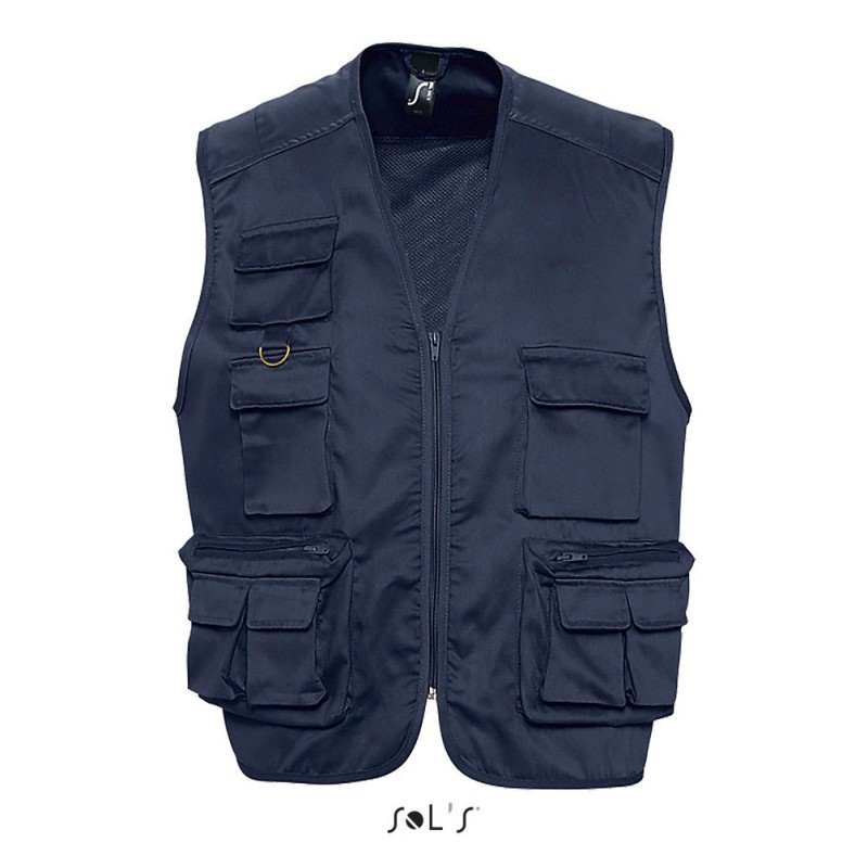 Gilet reporter multipoches unisexe personnalisable WILD Gilet reporter multipoches unisexe personnalisable WILD