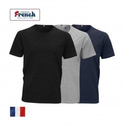 Tee-shirt homme blanc en coton bio de fabrication française - LUCIEN