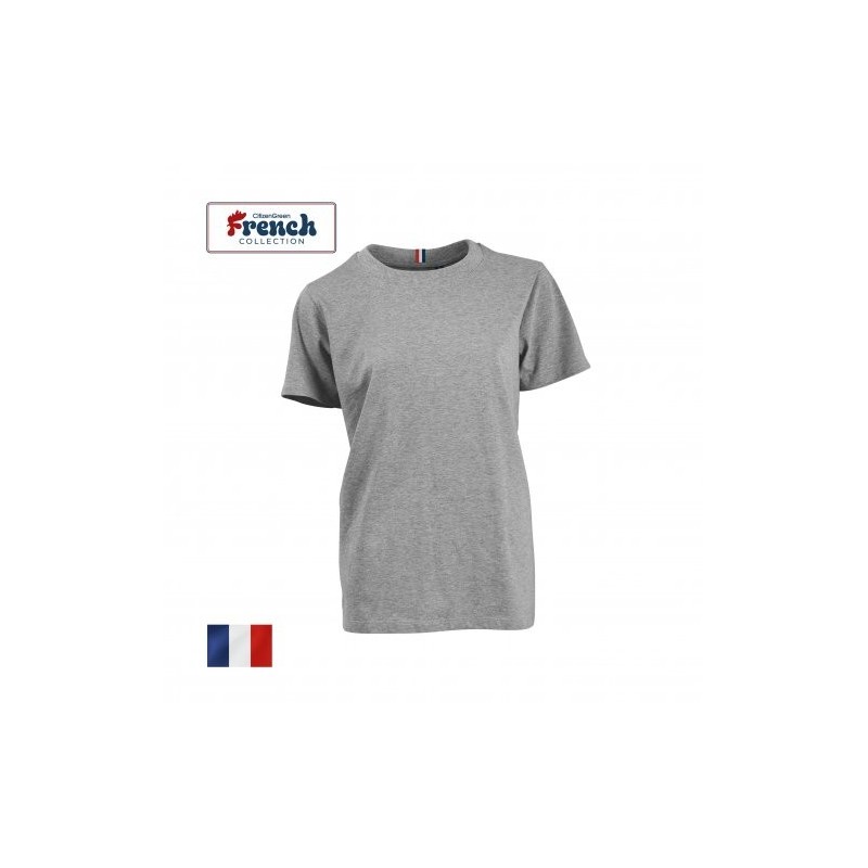 Tee-shirt femme couleur coton bio de fabrication française - LUCIENNE