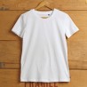 Tee-shirt unisexe blanc en coton bio, fabriqué en France - ACHILLE