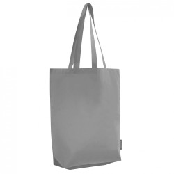 Sac shopping personnalisé en coton bio avec soufflet BIOSHOP