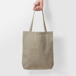 Sac shopping-Tote bag en coton recyclé personnalisable "RECYCLO"