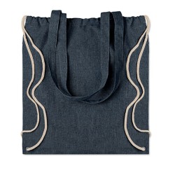 Sac shopping/sac à dos en coton recyclé personnalisé "MOIRA DUO"