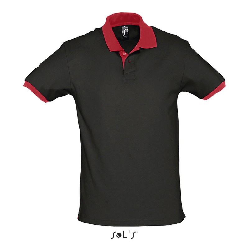 Polo personnalisable unisexe bicolore "PRINCE"