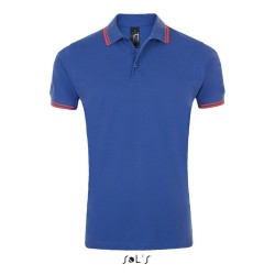 Polo homme manches courtes avec bandes contrastées "PASADENA"