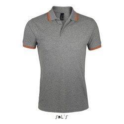 Polo homme manches courtes avec bandes contrastées "PASADENA"