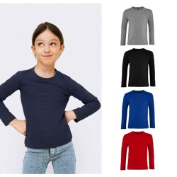 Tee-shirt publicitaire enfant manches longues - 6 coloris IMPERIAL KID