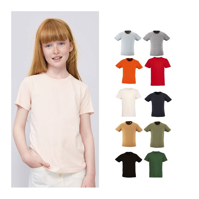 Tee-shirt publicitaire en coton bio enfant "MILO KID"