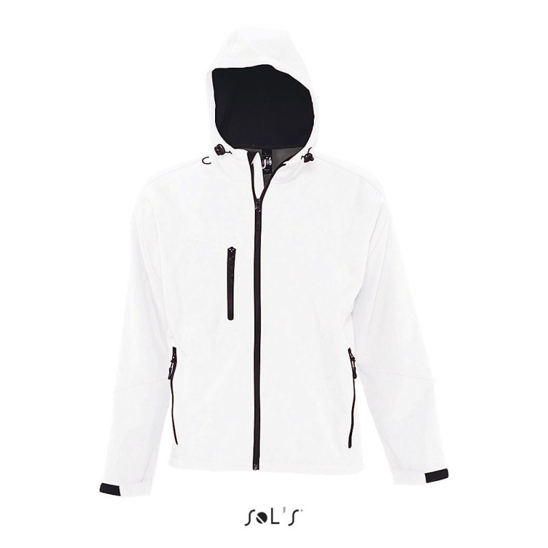 Veste softshell homme à capuche personnalisable "REPLAY" Veste softshell homme à capuche personnalisable "REPLAY"