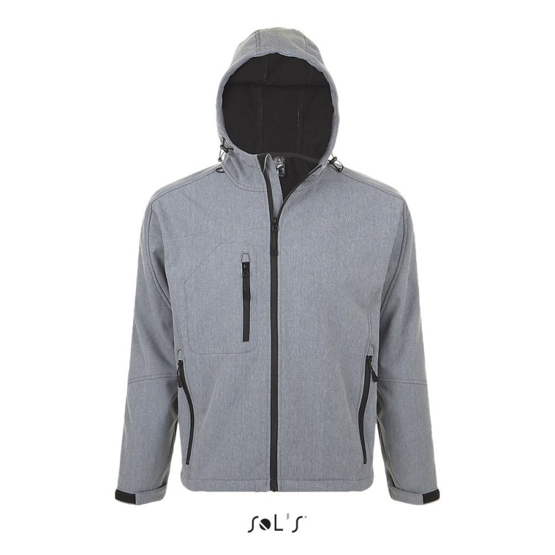 Veste softshell homme à capuche personnalisable "REPLAY" Veste softshell homme à capuche personnalisable "REPLAY"