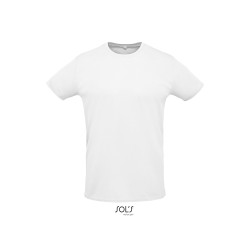 Tee-shirt de sport unisexe blanc, personnalisable. "SPRINT"