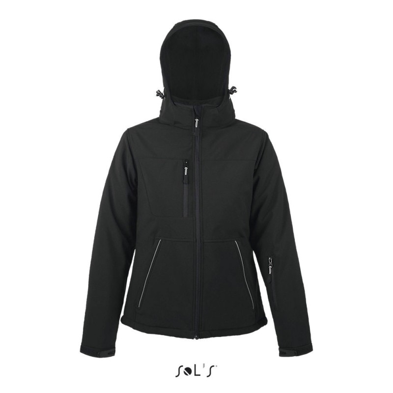 Veste Softshell à capuche femme personnalisable "ROCK women" Veste Softshell à capuche femme personnalisable "ROCK women"