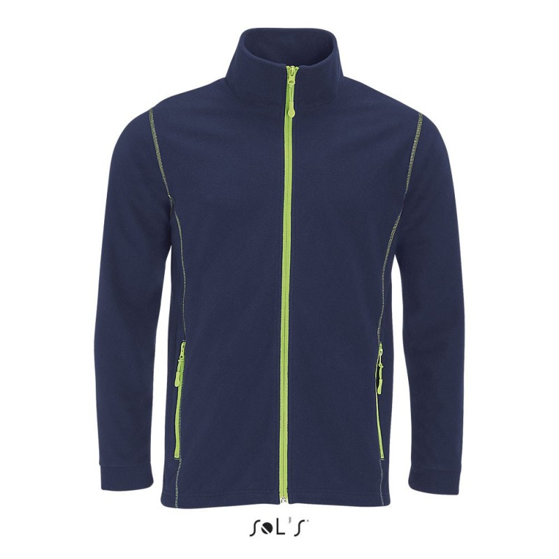 Veste micropolaire homme zips contrastés "NOVA"